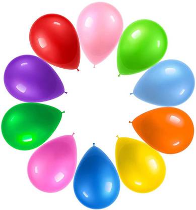 Poktum Solid Birthday Balloons for Decoration Valentine's Day Get-together Party Function Balloon