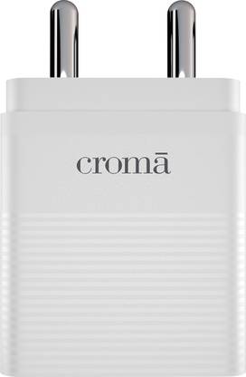Croma 3 A Wall Charger for Mobile with Detachable Cable