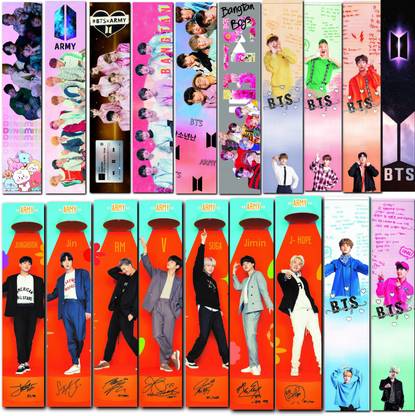 RINKON BTS Bookmarks For Book Lovers Set Of 21 Pcs bts Army Quotes Bookmark Bookmark