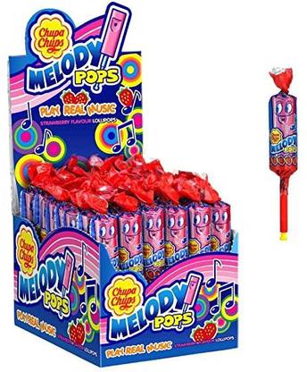 Chupa Chups Melody Pops Strawberry 48 Pieces Product Of Turkey Strawberry Lollipop
