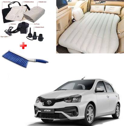 ABR ™ Bed With two pillow and Cleaning brush for Toyota Etios ™ Bed With two pillow and Cleaning brush for Toyota Etios Car Inflatable Bed