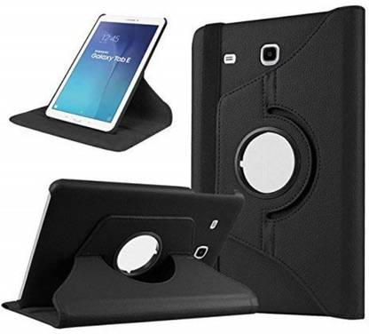 S-LINE Flip Cover for Samsung Galaxy Tab E 9.6 T560, 3D Rotate 360° Rotational Hard PC