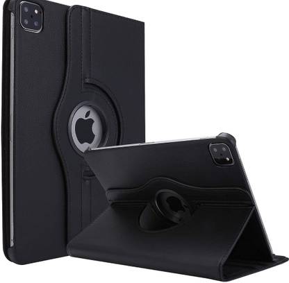 S-Line Flip Cover for Apple ipad 11 Inch 2018,2020, 3D Rotate Rotate Hard Back Flip Stand Case