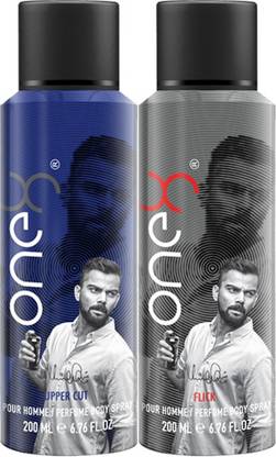one8 Upper Cut & Flick Deodorant Body Spray  (2 Items in the set)