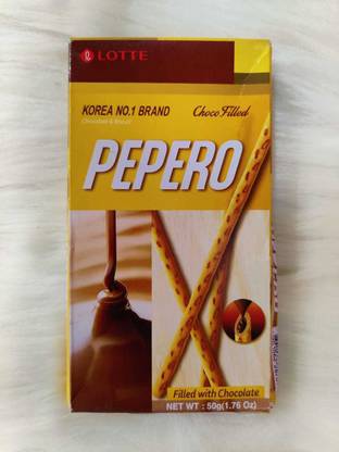 Lotte Pepero Chocolate Filled Biscuit Stick Imported Plain Biscuit