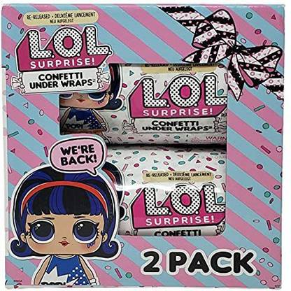 LOL Surprise Confetti Under Wraps Re-Released Bundle of 2 Confetti Under Wraps - Ultimate
