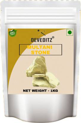 DEVEDITZ 100% Pure Multani Mitti Stone ( 1 KG )