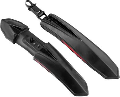 ABC AMOL BICYCLE COMPONENTS Front & Rear Super Quality Mudguard with Reflective Tape and Iron Fitting Full Length Front & Rear Fender