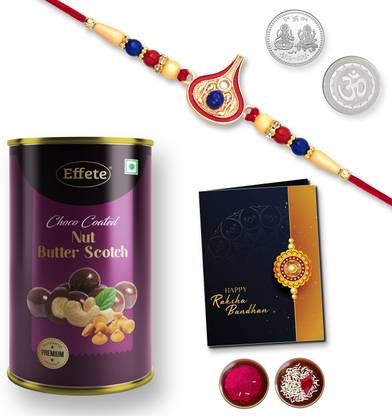 DeoDap Rakhi For Brother |Rakhi with Chocolate | Rakshabandhan gift set |Y22K1_297_BS Assorted Gift Box