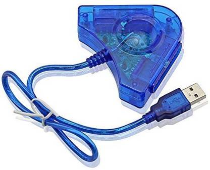 Tech Aura Dual PS2 to PS3/PC Controller Converter Cable Cord USB Adapter for PS3 PC  Gaming Accessory Kit