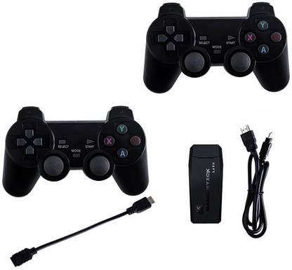 प्टकमार्ट 8/16 Bit Game Stick Lite 4K Ultra HD Dual Player Built-in 3000 Classic Games 32 GB 8/16 bit games के साथ