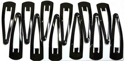 Utkarsh (No-1) Pack Of 12 Pcs Multi Purpose Black Color 3 Cm Long Tic Tac Clip