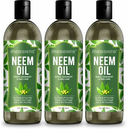 MEDANTA 100% Pure & Natural Neem Oil (Cold Pressed) For Skin & Hair ...