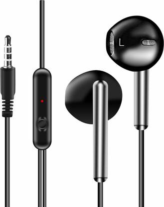 NEXTGEN 226 H.F Wired Earphones with Mic, Extra Bass & Tangle Free Wire |Metallic Design Wired