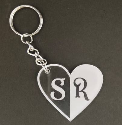 Just Buy Pro Personalized Keychain with initials Key Chain