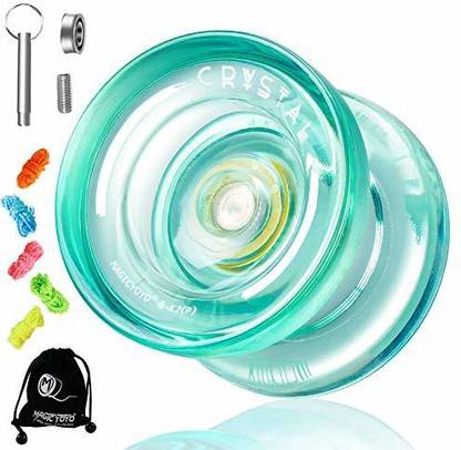 MAGICYOYO K2 Plus Crystal Responsive Yoyo for Kids, Dual Purpose Plastic Yo-yo