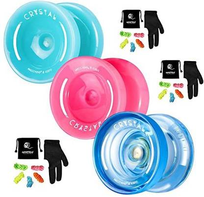 MAGICYOYO Responsive YoYos Plastic Yoyo K2 Pink, K2 Sky Blue and K2