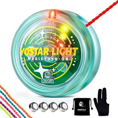 MAGICYOYO Light Up YoYo D5, Beginner Yoyo with LED Lights Responsive Yoyo for Kids