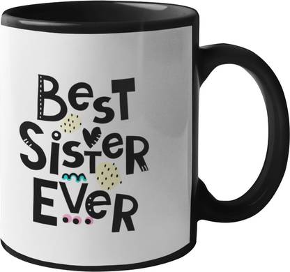 FOKAT Tanjiro Kamado & Nezuko Kamado with Quotes Best Sister Ever Demon Slayer Premium Ceramic Coffee Mug