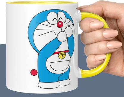 NH10 DESIGNS Doraemon Nobita Cartoon Printed Coffee Cup For Girls Boys Friends- DC3TM 141 Ceramic Coffee Mug