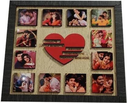 Raj Sublimation Black (Frame) Wooden Sublimation Photo Frame 12 inch Wooden Photo Frame