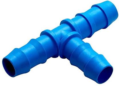 Jain Irrigation Systems TO20 Poly Barbed Tee Fitting (Pack of 100 Pcs) 3-Way Tee Pipe Joint