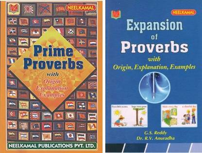Best Proverb Kit (Combo Of 2 Books) Prime Proverbs With Origin Explanation Wxamples+Expansion Of Proverbs With Origin,Explanation,Examples