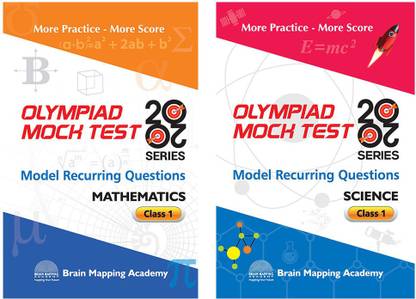 COMBO PACK: OLYMPIAD MOCK TEST 20-20 - Mathematics & Science For CLASS 1 [Set Of 2 Books]