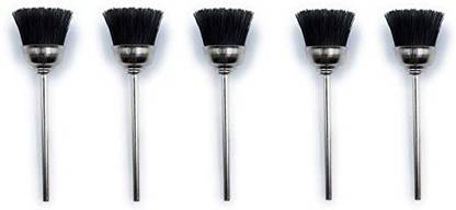 Erasio Stiff Nylon Bristle Cup End Brush 5pcs for Polishing/Buffing/Cleaning for Dremel Rotary Tool,Micro Hand Motor,Polishing Motor for Jewellery Making,Watchmaking, Rotary Tool