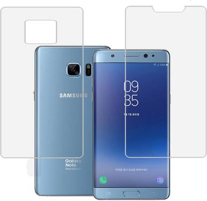 EDOMPLUS Front and Back Screen Guard for Samsung Galaxy Note FE