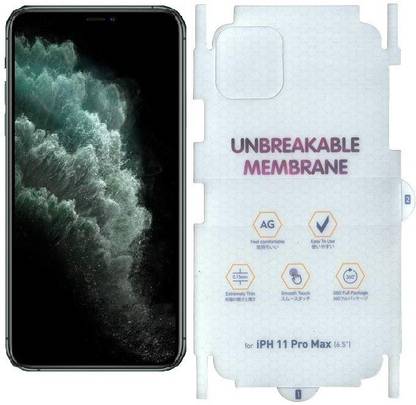 VOLMERE Back Screen Guard for Apple iPhone 11 Pro Max Unbreakable Hydrogel Membrane Back Matte Screen Protector