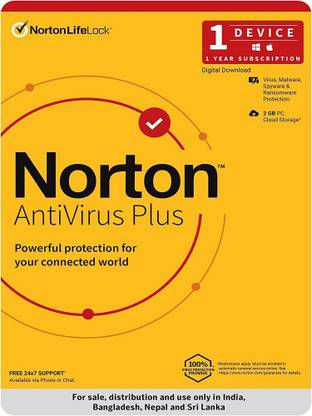 Norton Lifelock Anti-virus 1 User 1 Year