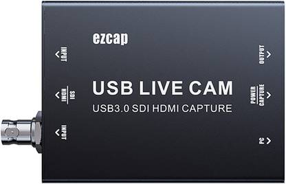 microware Ezcap 327 SDI HDMI-Compatible Video Capture Card Type C to USB 1080P 60Fps Media Streaming Device