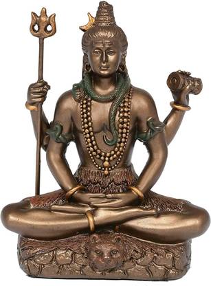 Natali Traders Mahadev - Car Dashboard Statue - Shiv Ji - Baba Bholenath - Shiv Shanker Gift Decorative Showpiece  -  3.45 inch