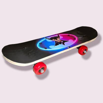 HErita Enterprises Portable Skateboard, 4 Wheels Skate Boards, Mini Cruiser Skateboard, 17 inch x 5 inch Skateboard
