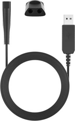 FADDISH 6v Usb Charging cable for Braun Series Shaver, Trimmer Body Groomer 30 min  Runtime 1 Length Settings