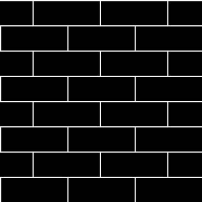 VI COLLECTIONS 1000 CM Black Bricks PVC Wall Paper 1000 X 45 CM