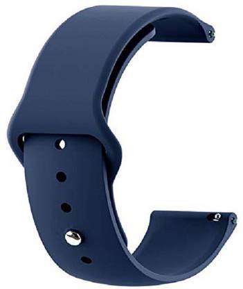 Senix 20mm silicon watch pin strap (Navy blue) 20 mm Silicone Watch Strap