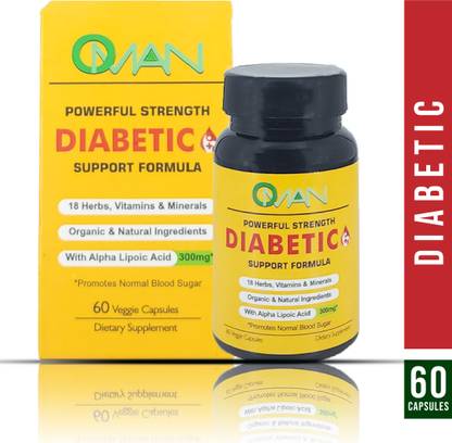 Oman Diabetic Herbal Supplement to Control Diabetes & Supports Glucose (60 capsules)