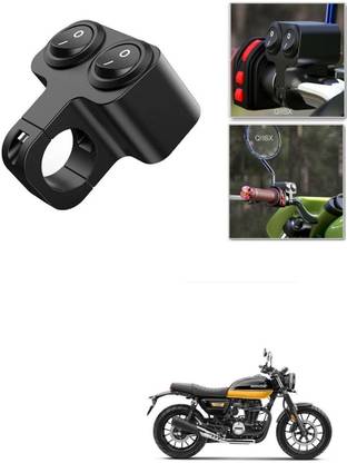 Qiisx CNC On/Off Motorcycle Handlebar Fitting Dual Switch For Honda CB350RS Handle Bar Grip For Honda Universal For Bike