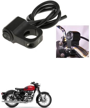 Qiisx CNC On/Off Motorcycle Handlebar Fitting Switch For Royal Enfield Classic 350 Handle Bar Grip For Royal Enfield Classic 350