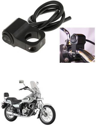 Qiisx CNC On/Off Motorcycle Handlebar Fitting Switch For Bajaj Avenger 220 Cruise Handle Bar Grip For Bajaj Universal For Bike