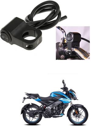 Qiisx CNC On/Off Motorcycle Handlebar Fitting Switch For Bajaj Pulsar NS 125 Handle Bar Grip For Bajaj Universal For Bike