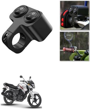 Qiisx CNC On/Off Motorcycle Handlebar Fitting Dual Switch For Yamaha SZ R Handle Bar Grip For Yamaha Universal For Bike