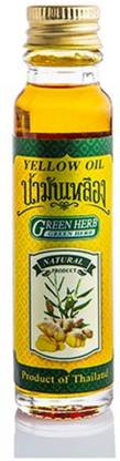 GREEN HERB Yellow oil Pain relief 24ml Pack of 1 thailand product Liquid