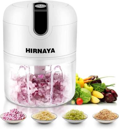 Hunk shopper's by HIRNAYA Electric Mini Chopper Food Processor, Cordless Garlic Press Chopper, Portable Small Food Processor for Vegetable/Salad/Meat/Nut/Onions Electric Vegetable & Fruit Chopper