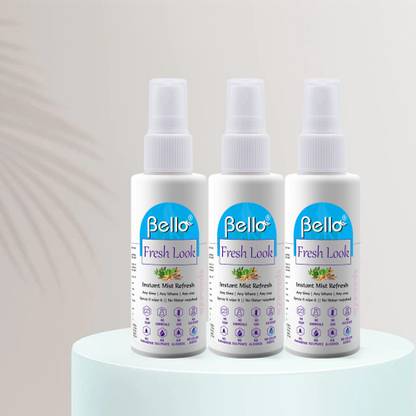 Bello Fresh Look Cleanser - Instant Face Refresh Spray, Pack of 3 Face Wash