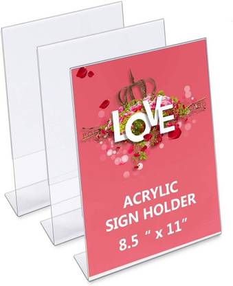 NIDHI ENTERPRISE 1 Compartments Acrylic Acrylic Display Stand A4
