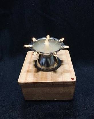 SunJyot Solar Niranjan Diya Stainless Steel Table Diya