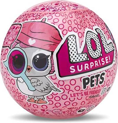 LOL Surprise 3297 L.O.L Fuzzy Pets Ball-Makeover Figurine, Pink Doll Toys